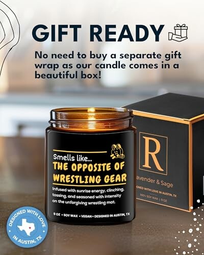 Funny Wrestling Candle